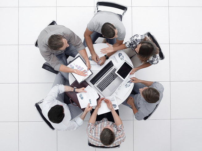 people at the round table